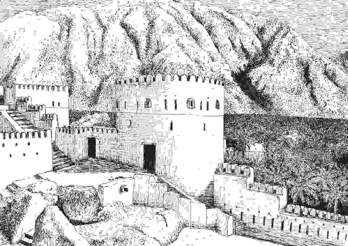 Fort in Nakhl, Oman